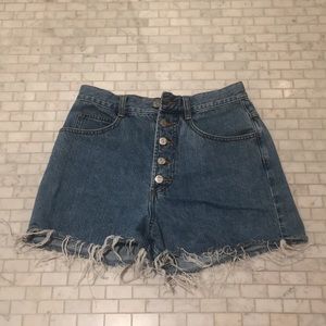 Urban Outfitters BDG High-Rise Button Denim Shorts
